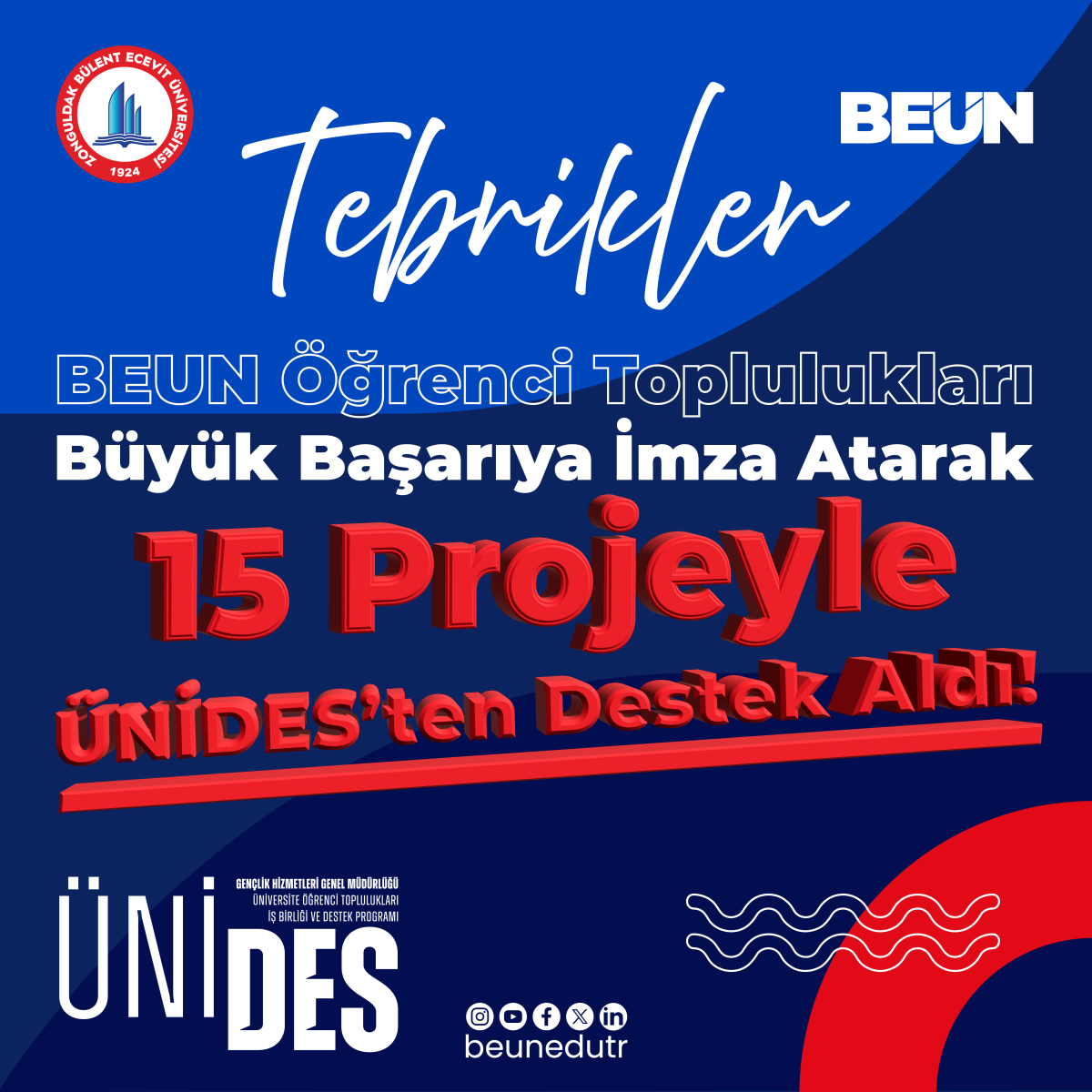 15 Projeyle ÜNİDES’ten Destek Aldı