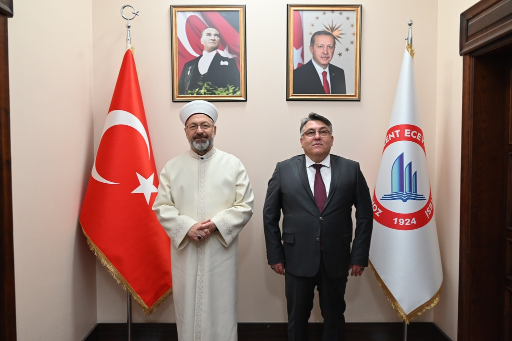 Diyanet İşleri Başkanı Prof. Dr. Ali Erbaş’tan Rektör Özölçer’e Ziyaret