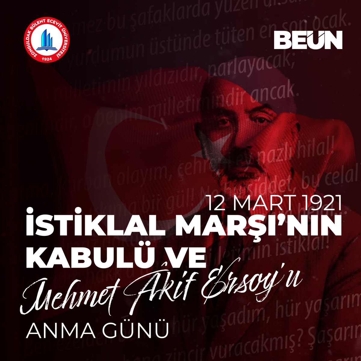 Rektör Özölçer’den 12 Mart İstiklal Marşı’nın Kabulü ve Mehmet Âkif Ersoy’u Anma Günü Mesajı