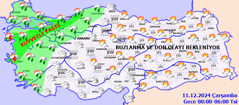 Zonguldak için kuvvetli yağış uyarısı verildi