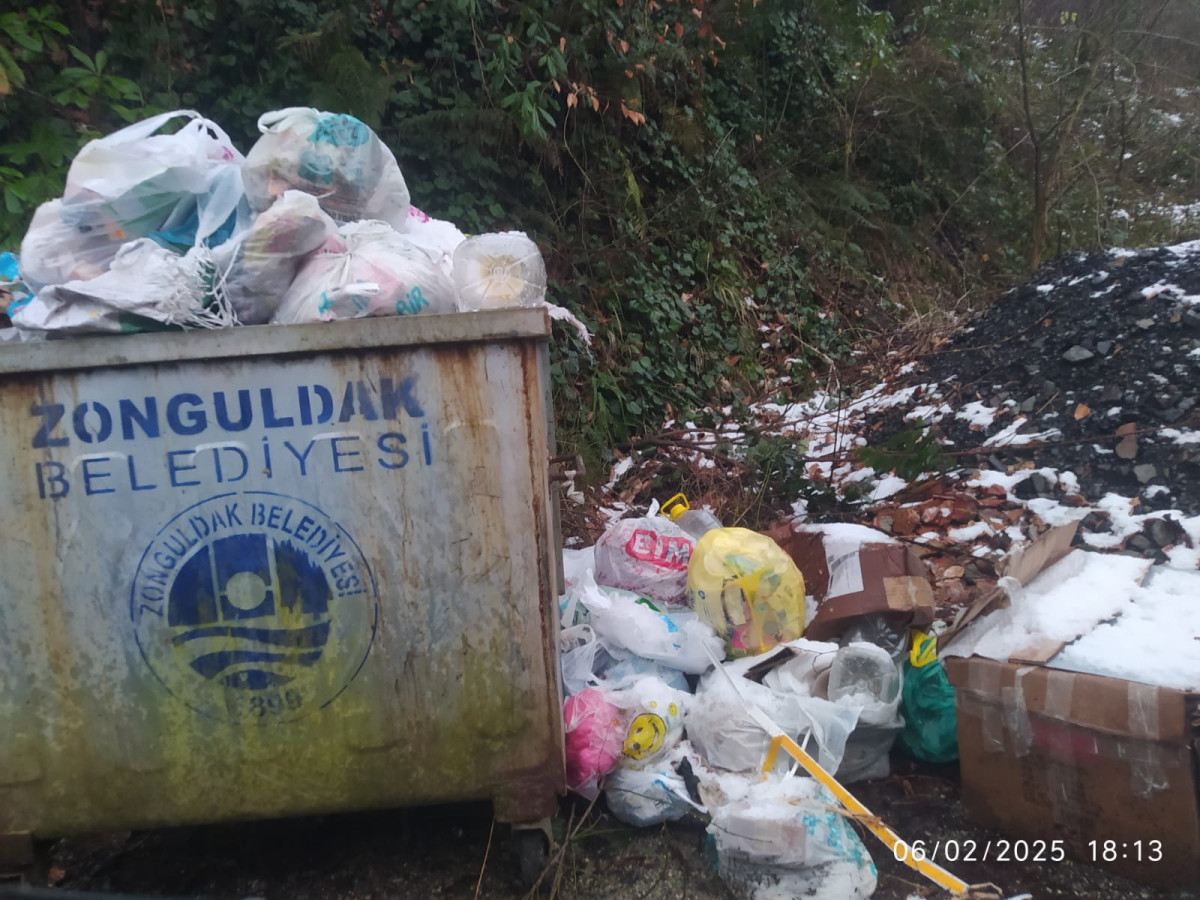 Zonguldak'ta çöp dağları yükseliyor